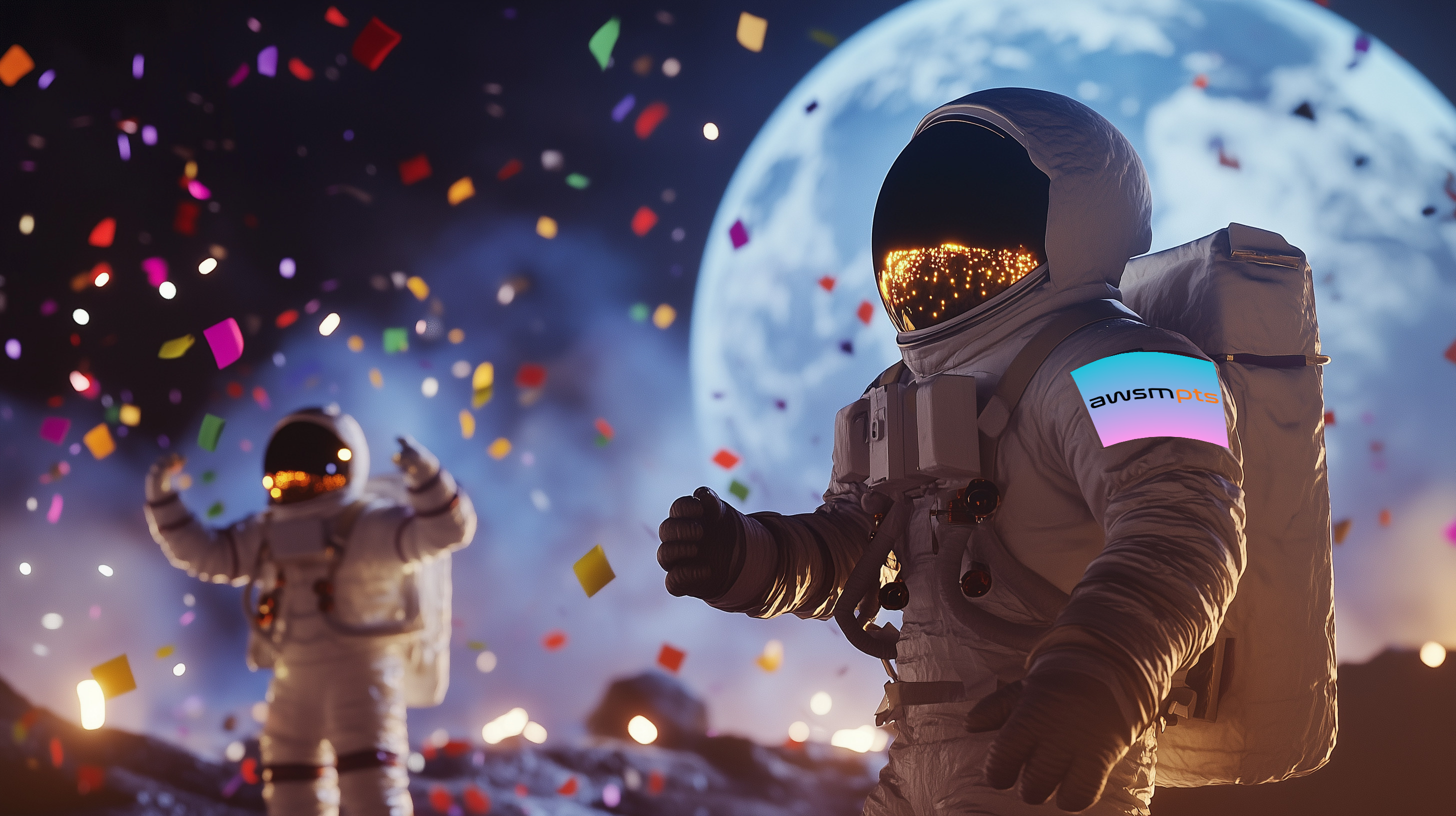 Awesome Points - Astronauts partying image